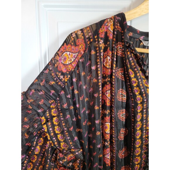 NWT Zara Balloon Sleeve Paisley Mini Dress Size S - Picture 2 of 7